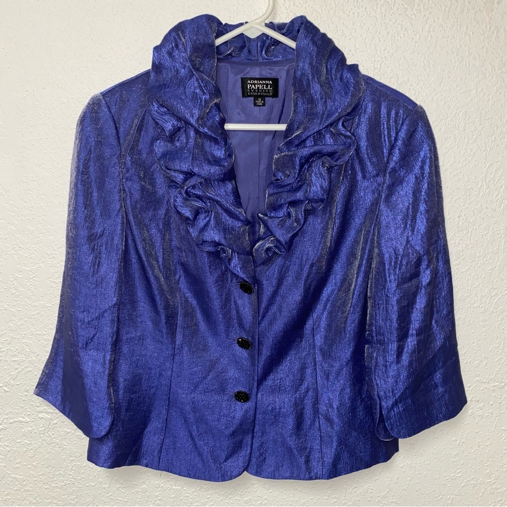 Adrianna Papell Evening Blazer Size 12 - Picture 4 of 11